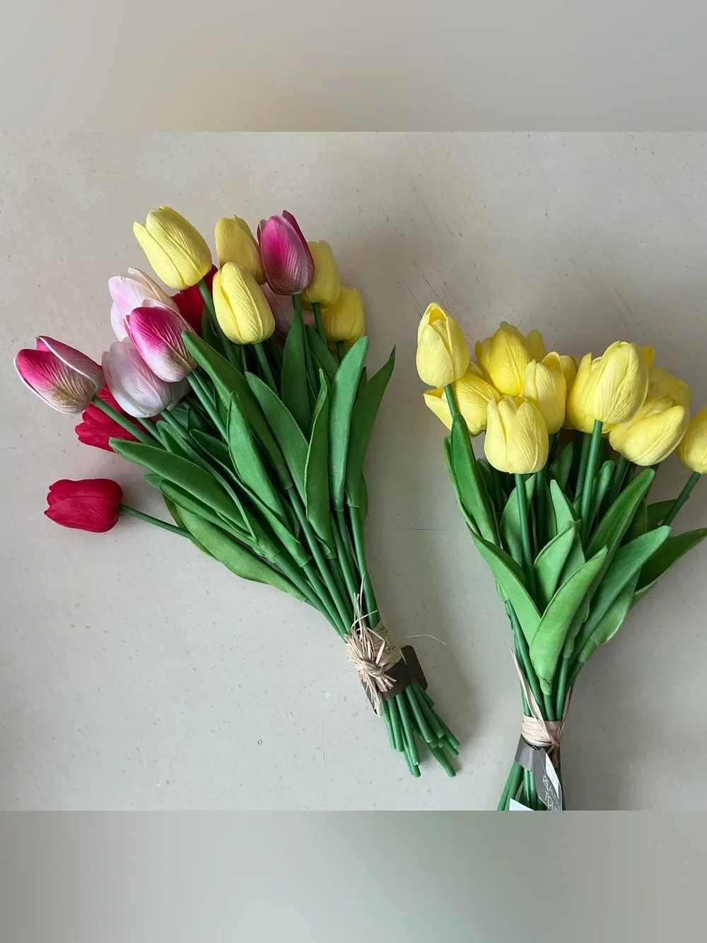 One Bouquet of Real Touch Fabric Tulips 🌷